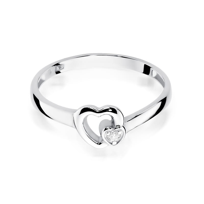 Inel Aur 9K cu Diamant Natural 0.02 ct