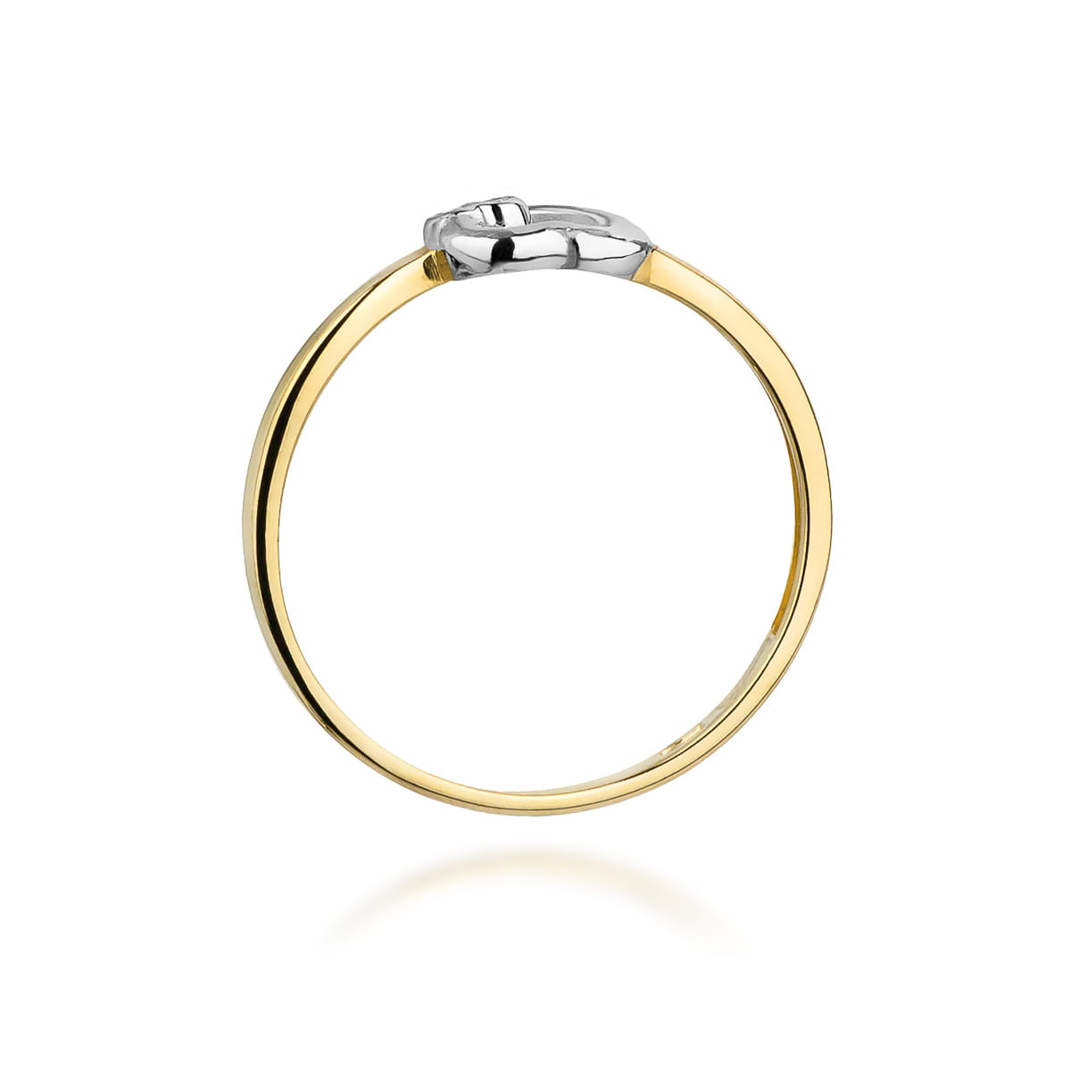 Inel Aur 9K cu Diamant Natural 0.02 ct