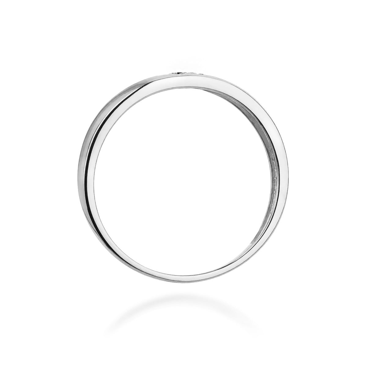 Inel Aur 9K cu Diamante Naturale Negre 0.02 ct