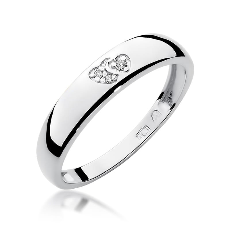 Inel Aur 9K cu Diamante Naturale 0.02 ct
