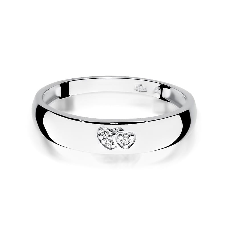 Inel Aur 9K cu Diamante Naturale 0.02 ct