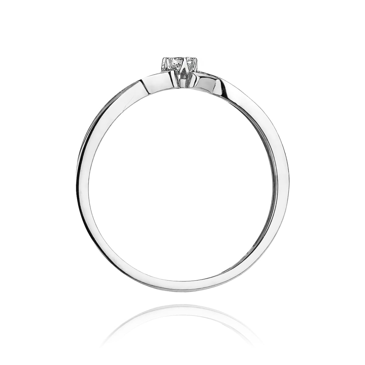Inel Aur 9K cu Diamant Natural 0.04 ct