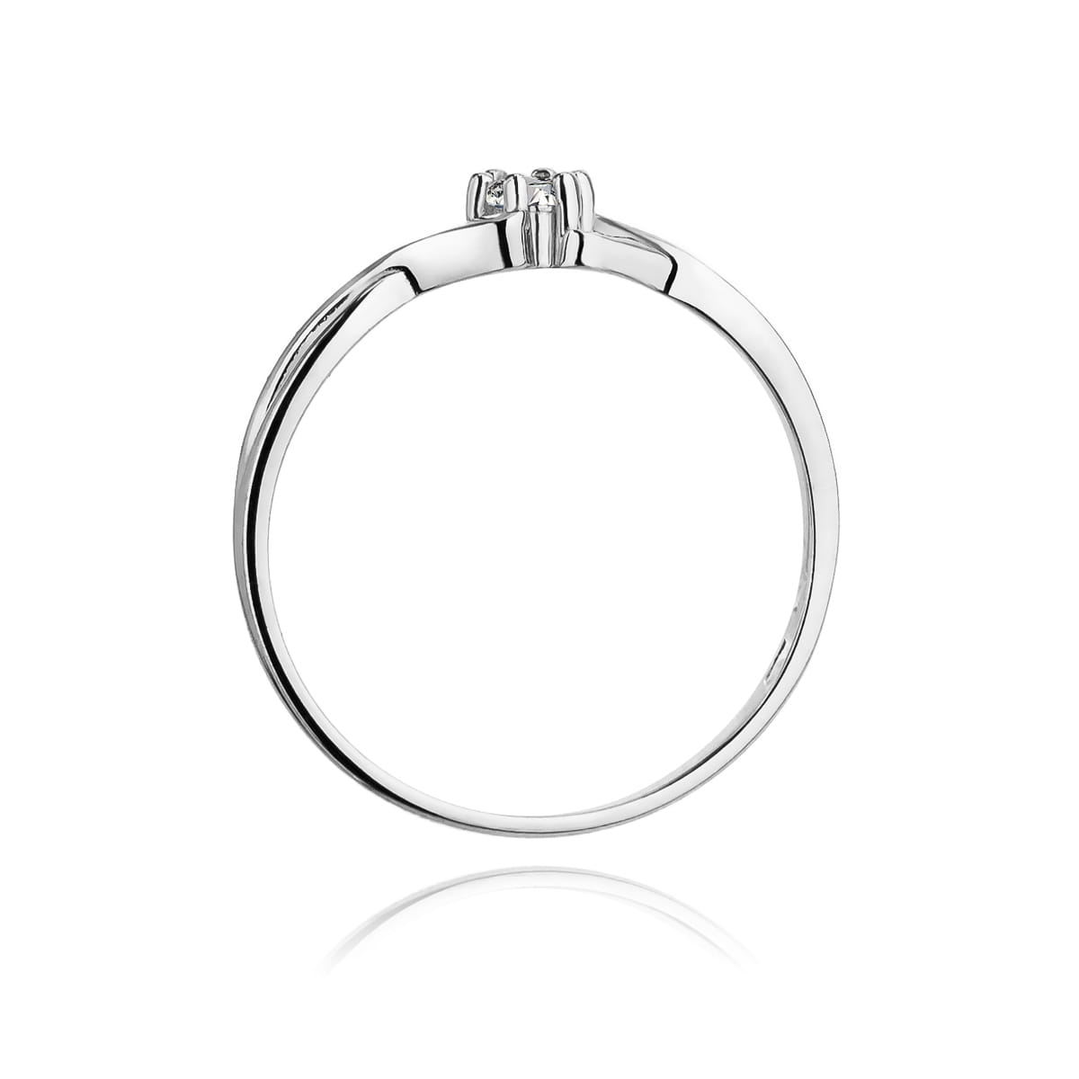 Inel Aur 9K cu Diamant Natural 0.10 ct