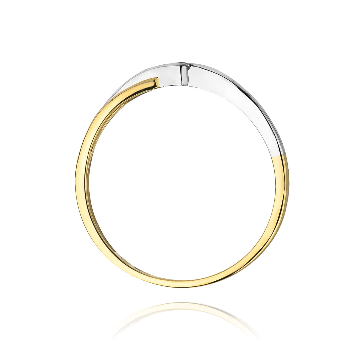 Inel Aur 9K cu Diamant Natural 0.04 ct