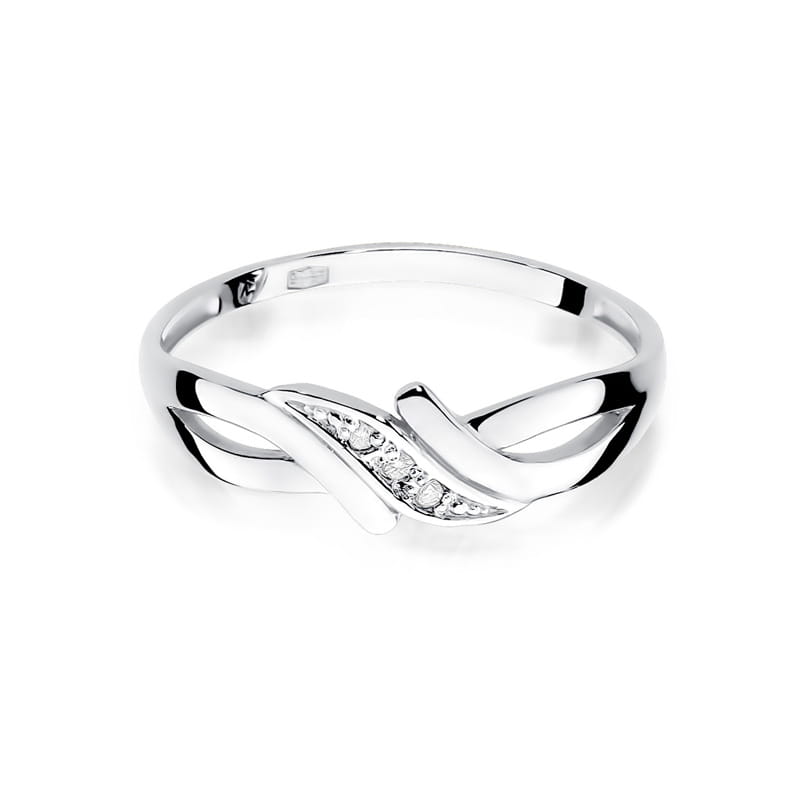 Inel Aur 9K cu Diamante Naturale 0.02 ct
