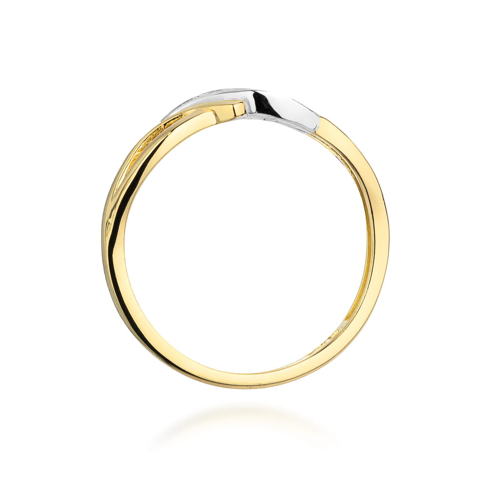 Inel Aur 9K cu Diamante Naturale 0.02 ct