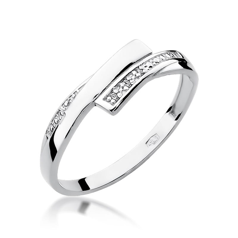 Inel Aur 9K cu Diamante Naturale 0.02 ct