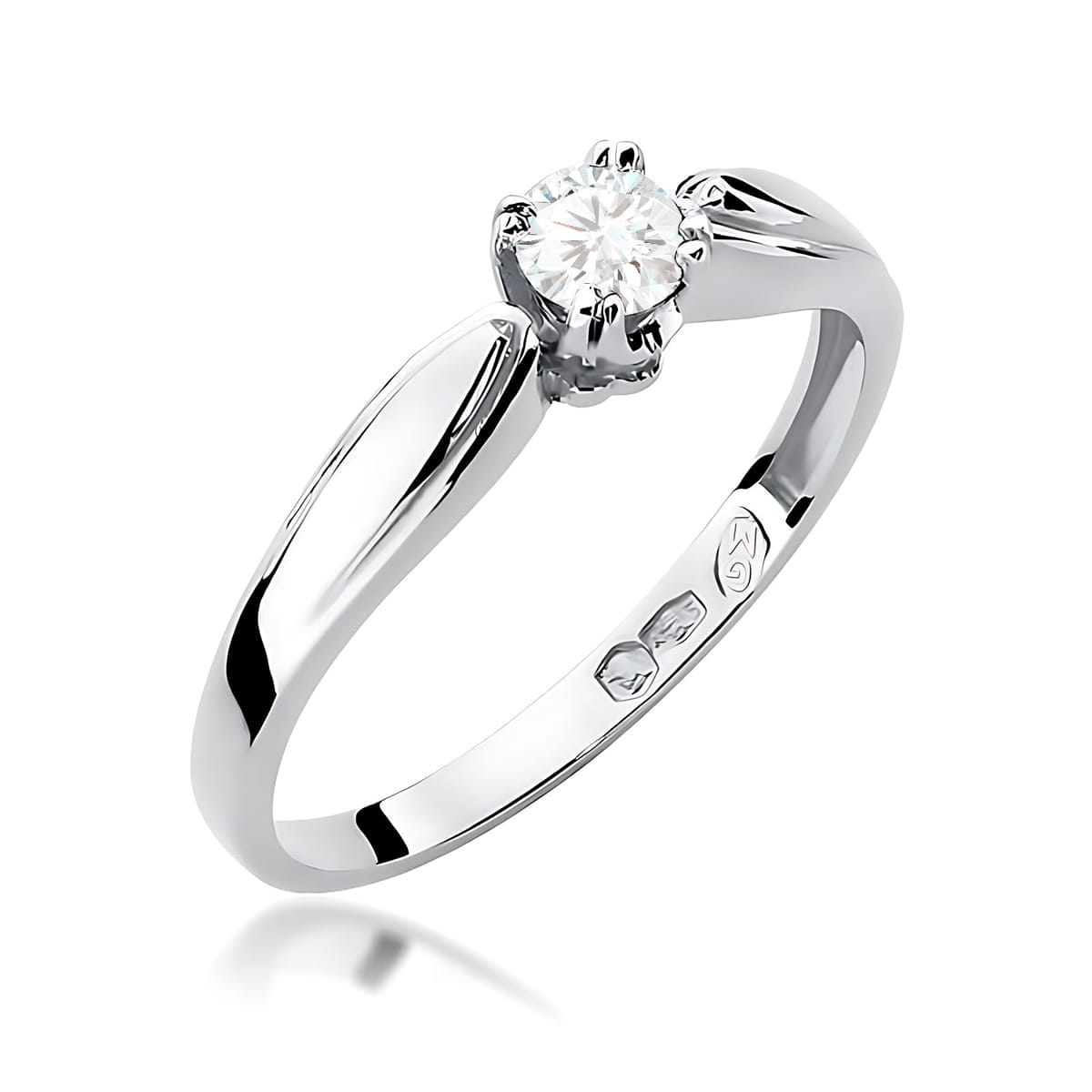 Inel Aur 9K cu Diamant Natural 0.24 ct