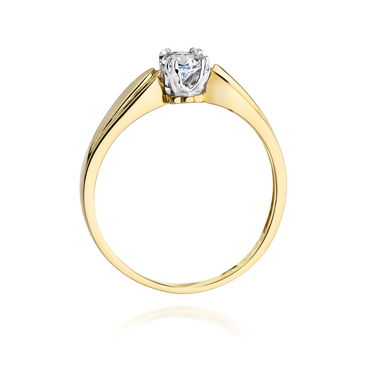Inel Aur 9K cu Diamant Natural 0.24 ct