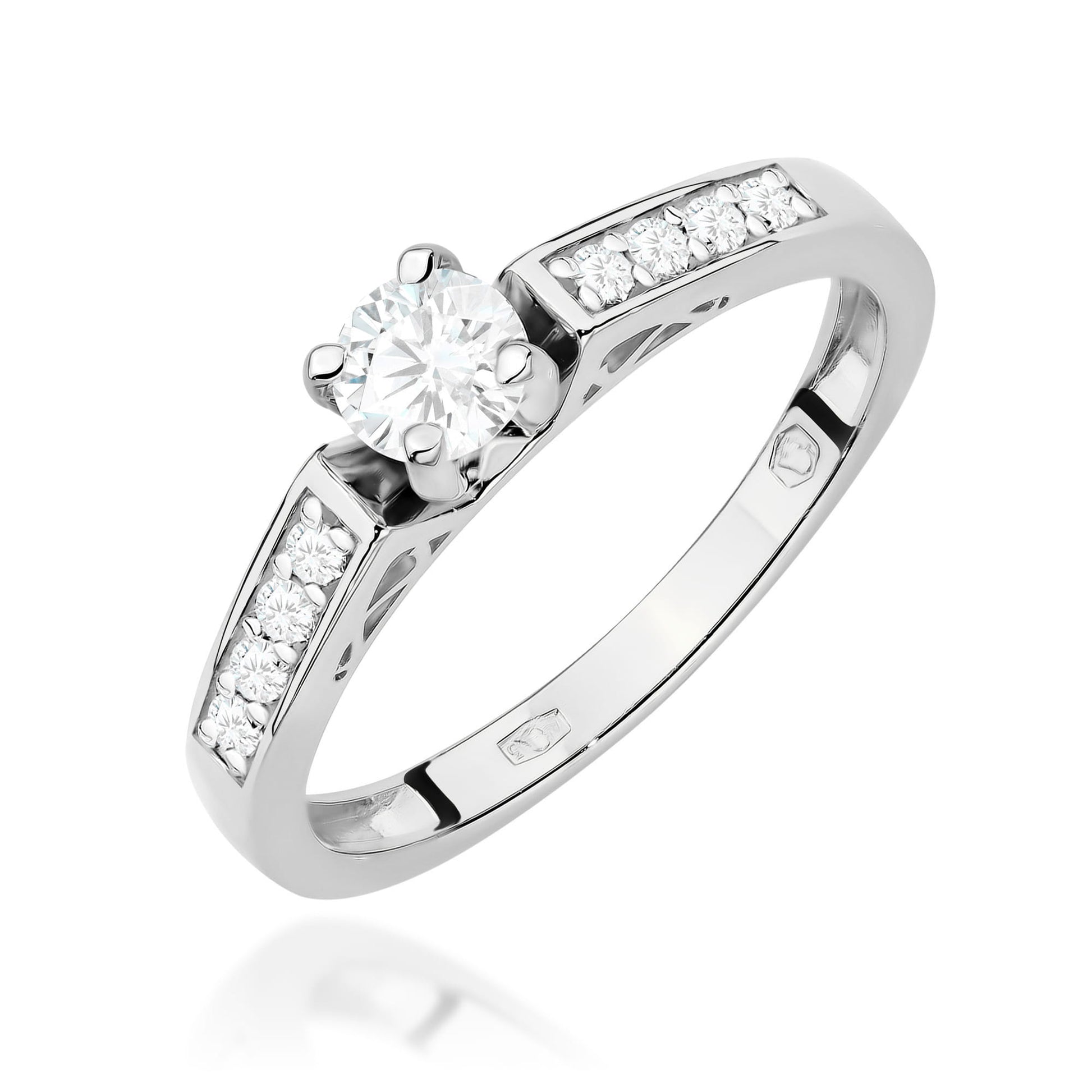 Inel Aur 9K cu Diamante Naturale 0.42 ct