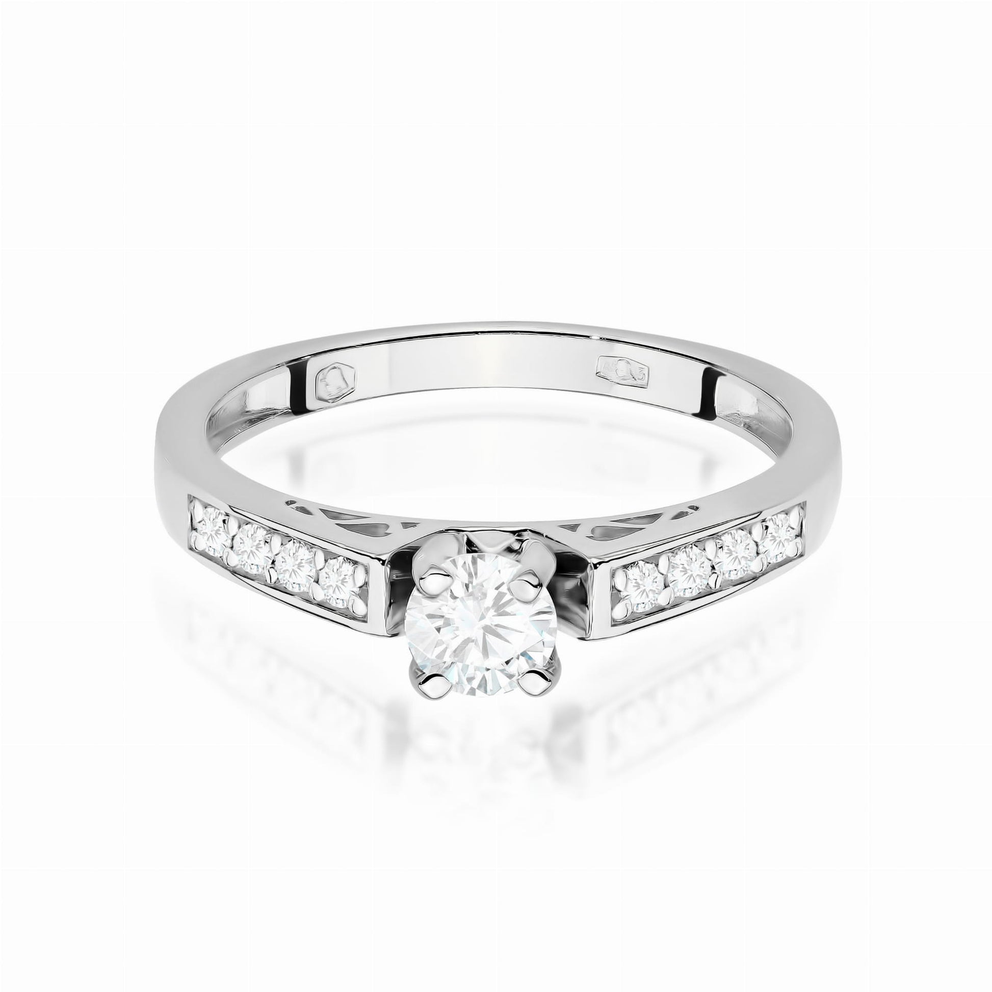 Inel Aur 9K cu Diamante Naturale 0.42 ct