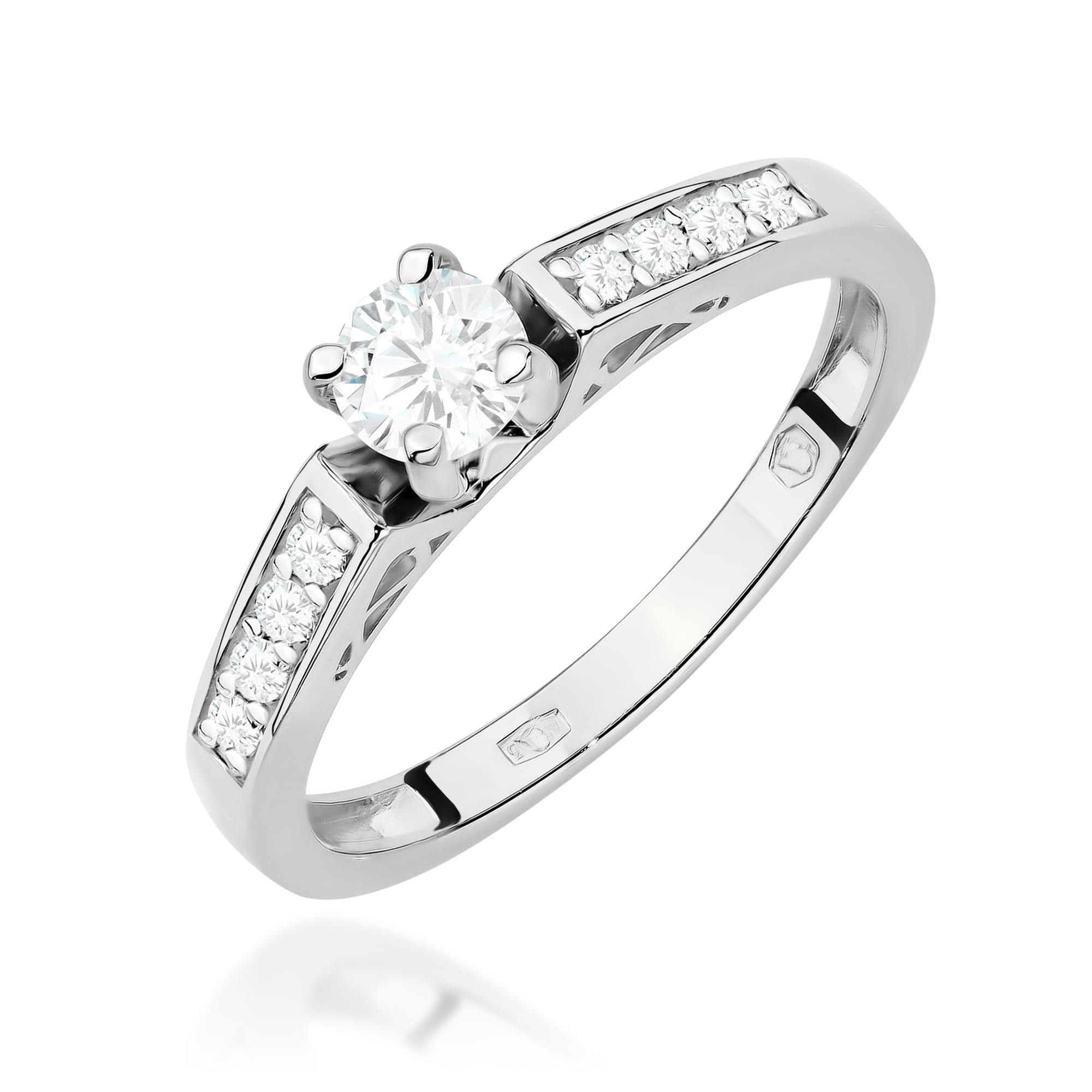 Inel Aur 9K cu Diamante de Laborator 0.42 ct