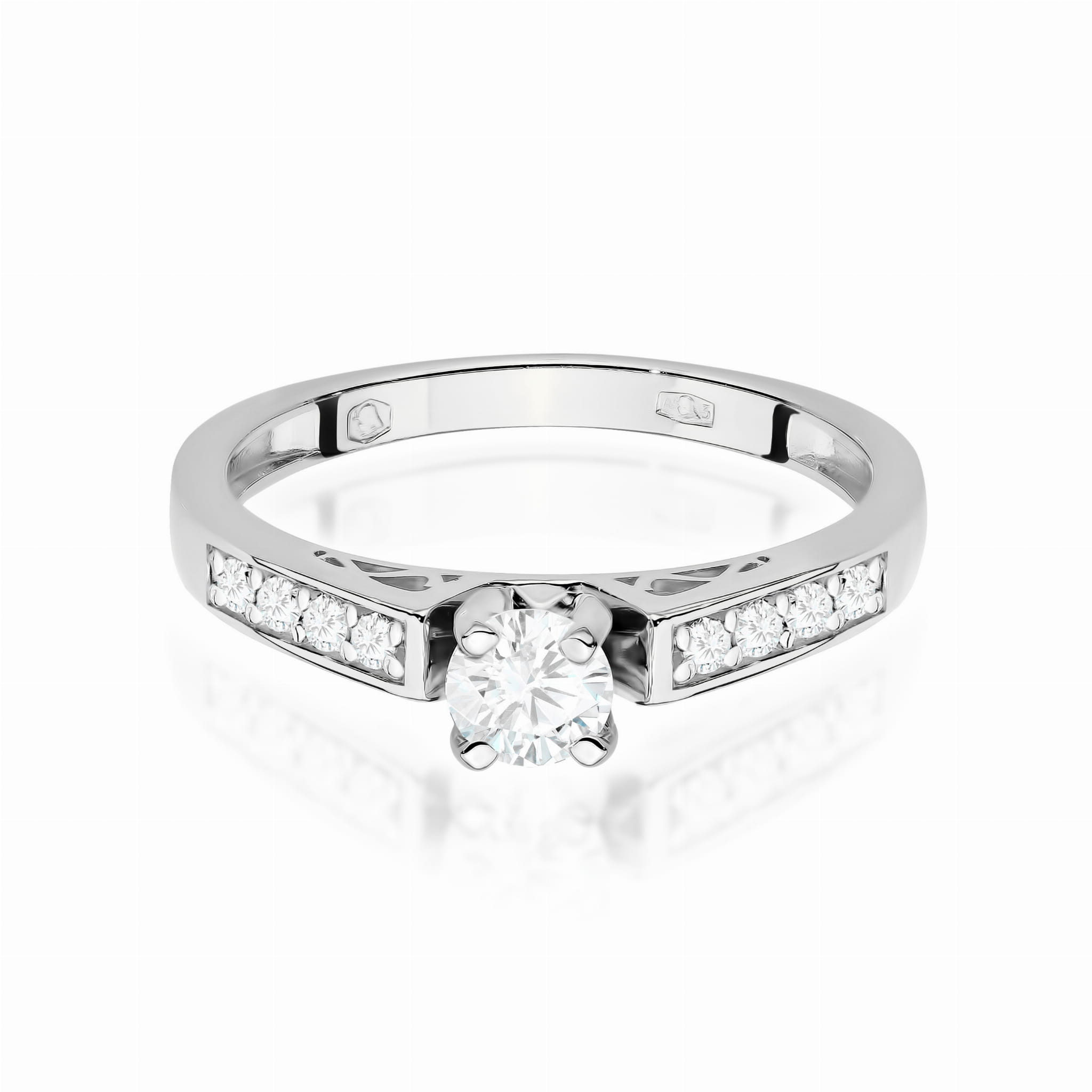 Inel Aur 9K cu Diamante de Laborator 0.42 ct