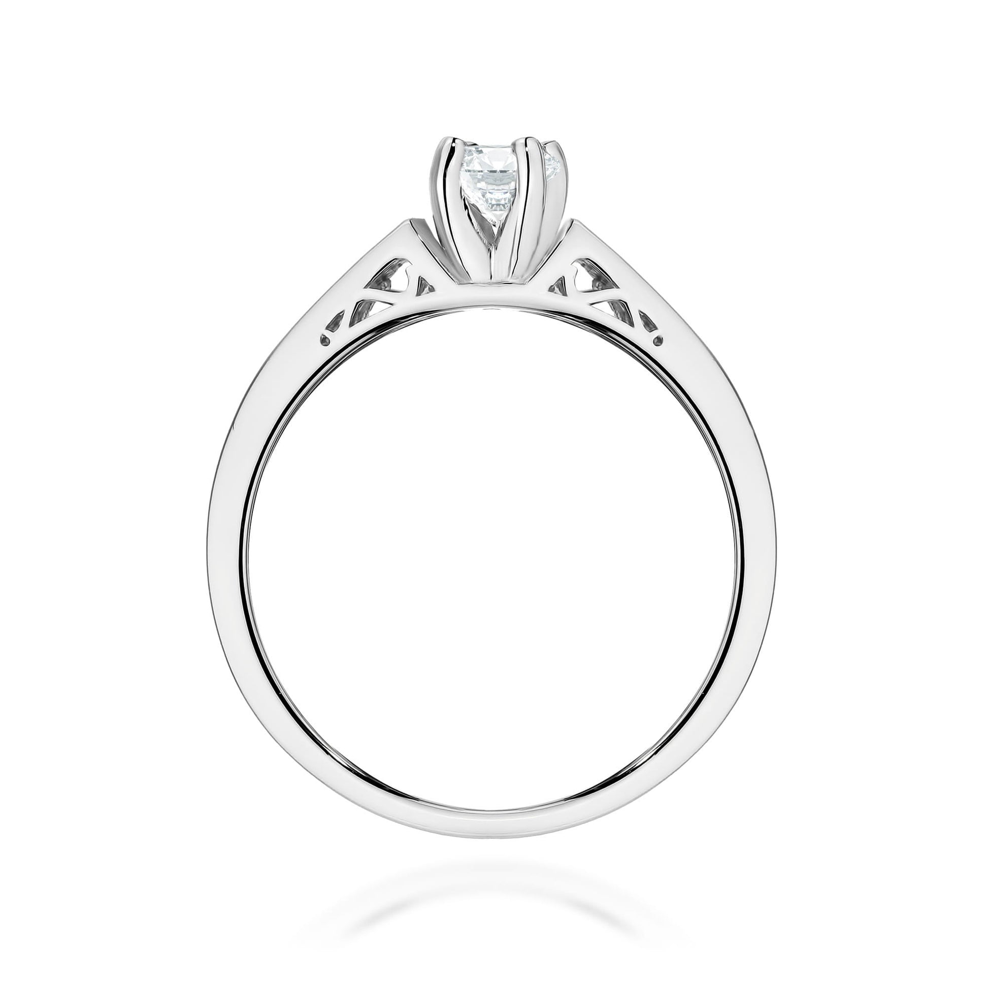 Inel Aur 9K cu Diamante de Laborator 0.42 ct