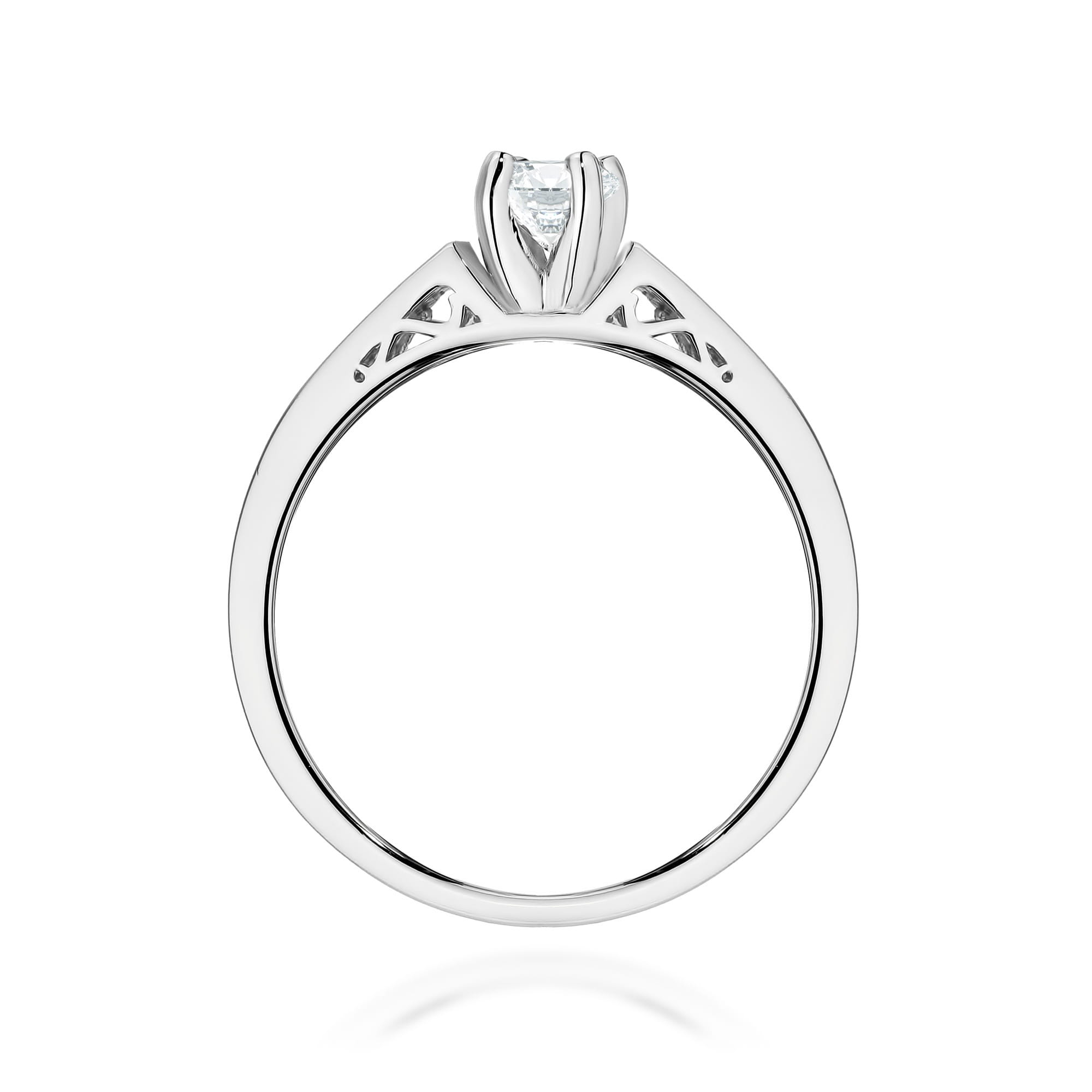 Inel Aur 9K cu Diamante de Laborator 0.42 ct