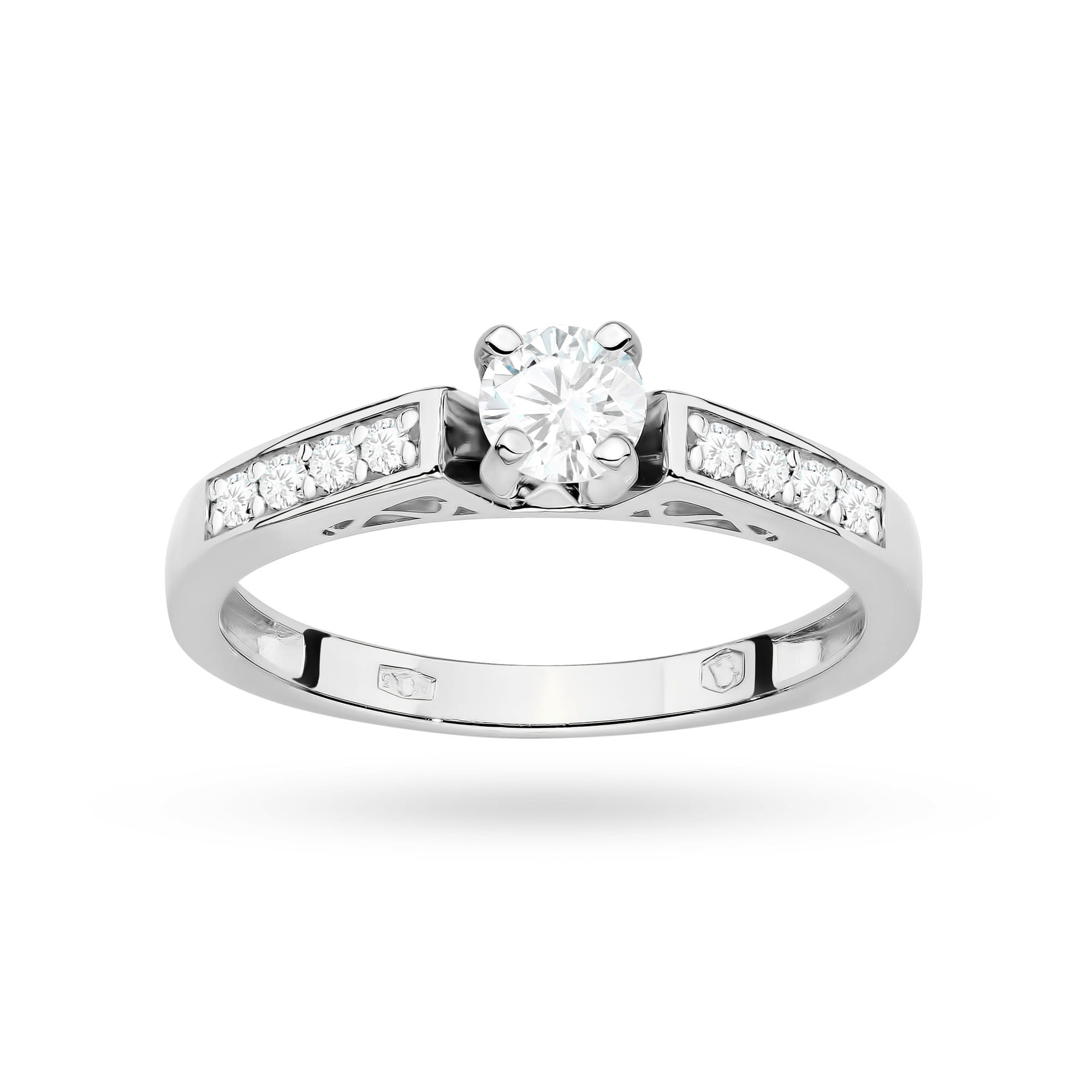 Inel Aur 9K cu Diamante de Laborator 0.42 ct