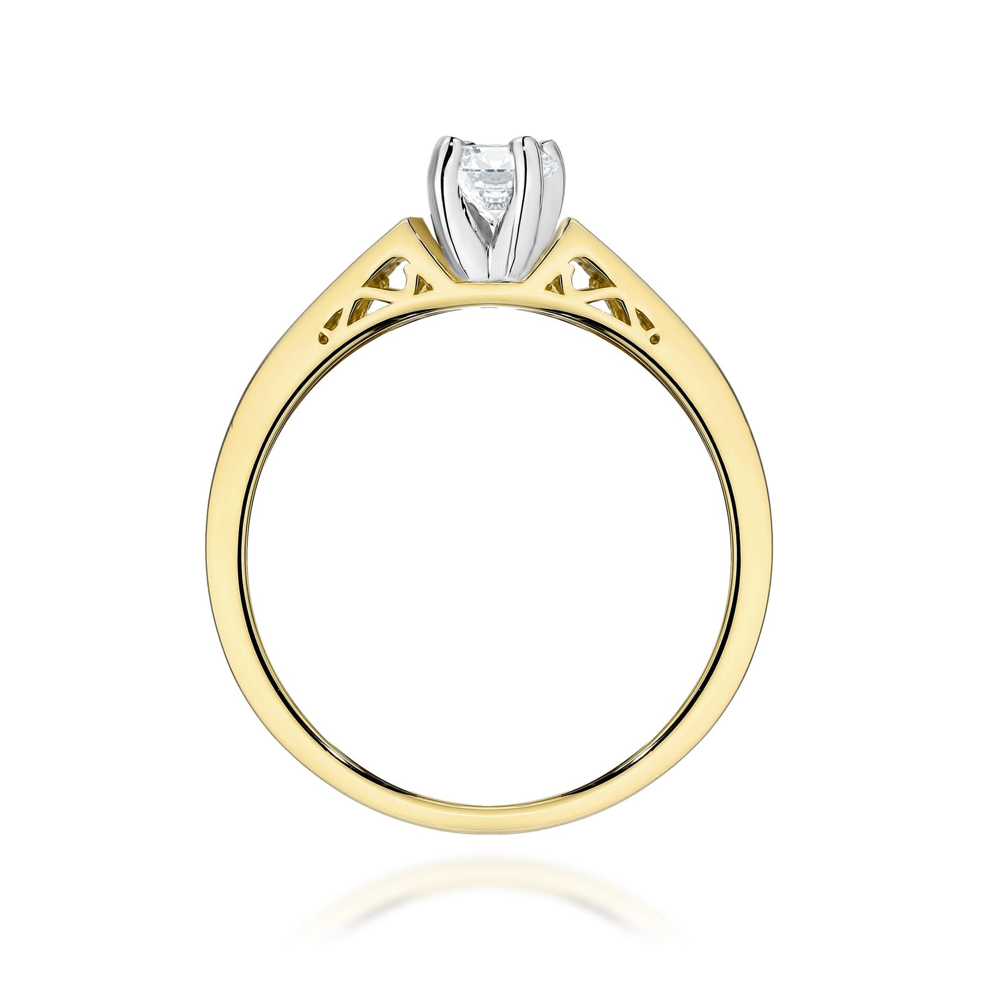 Inel Aur 9K cu Diamante Naturale 0.42 ct