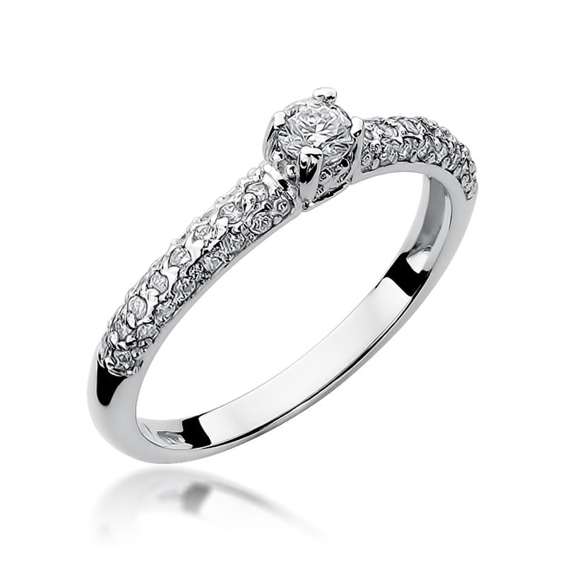 Inel Aur 9K cu Diamante Naturale 0.36 ct