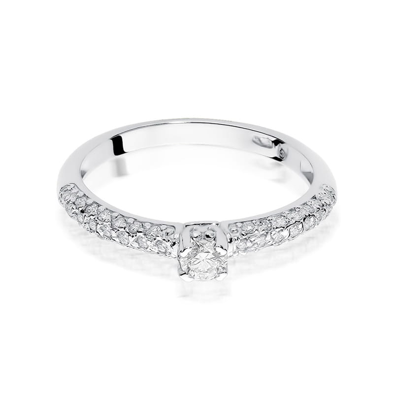 Inel Aur 9K cu Diamante Naturale 0.36 ct