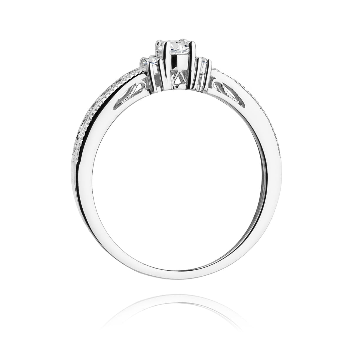 Inel Aur 9K cu Diamante Naturale 0.23 ct
