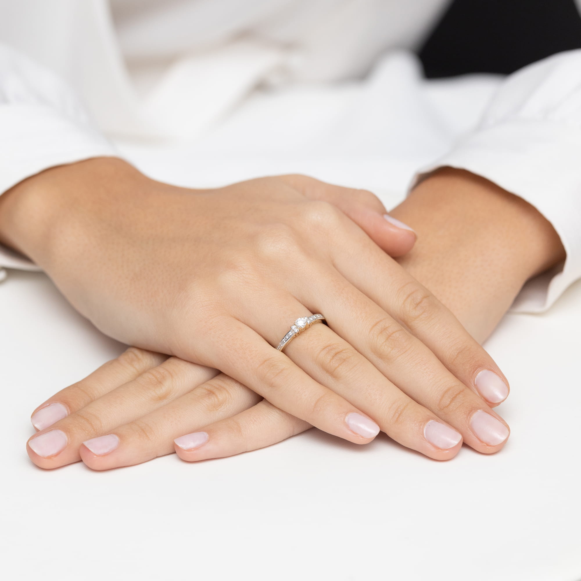 Inel Aur 9K cu Diamante Naturale 0.23 ct
