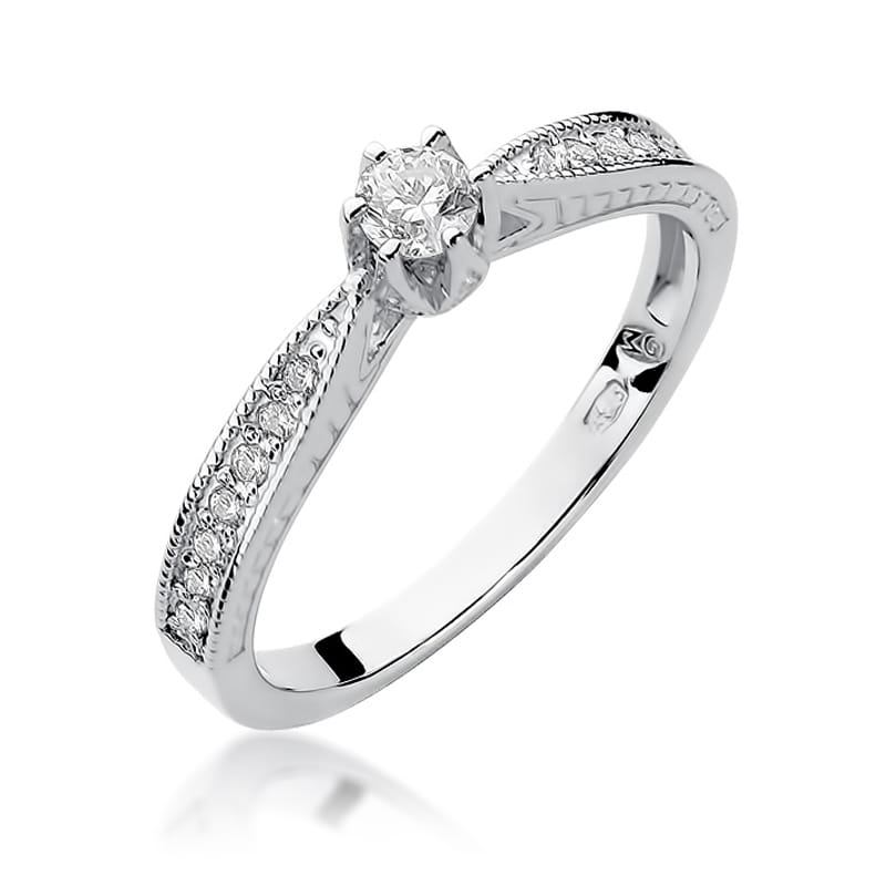 Inel Aur 9K cu Diamante Naturale 0.30 ct