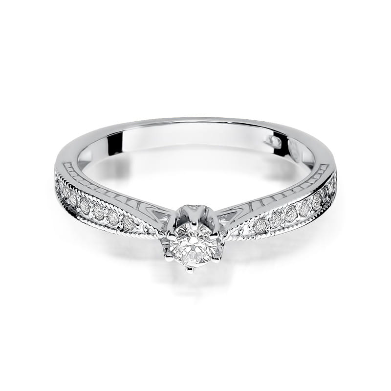 Inel Aur 9K cu Diamante Naturale 0.30 ct