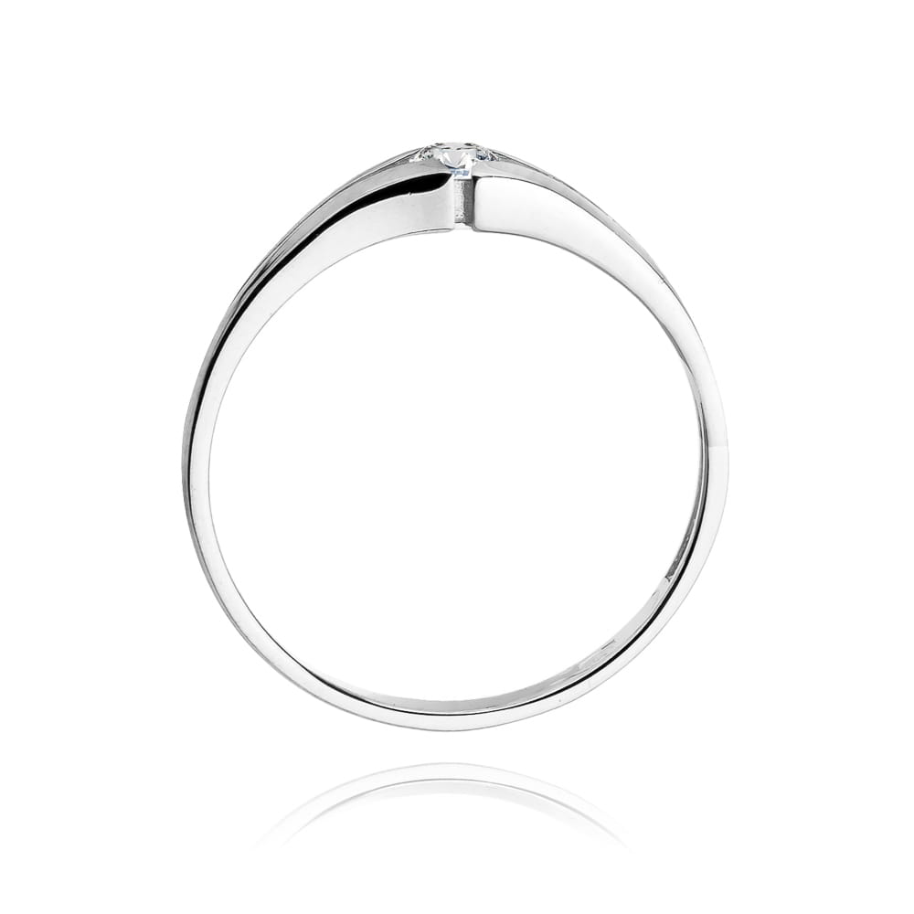 Inel Aur 9K cu Diamant Natural 0.10 ct