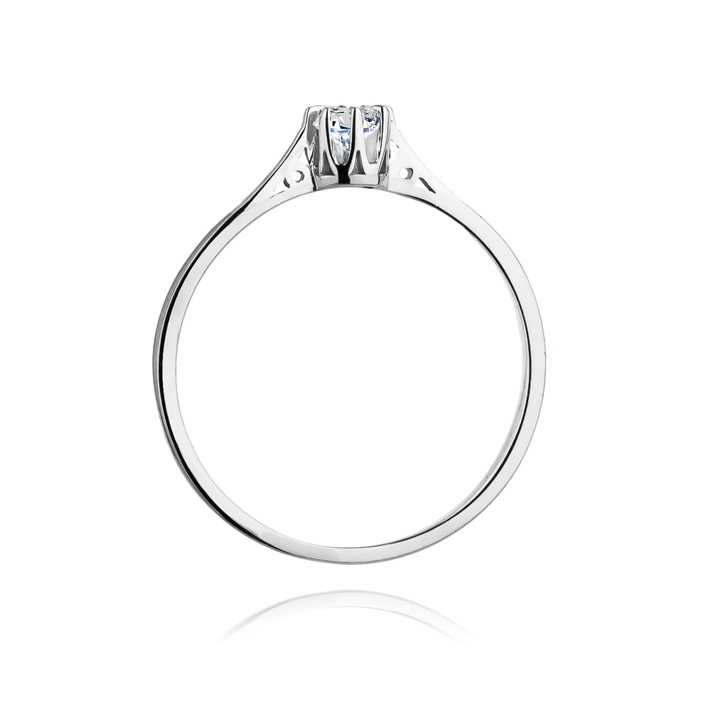 Inel Aur 9K cu Diamant Natural 0.08 ct