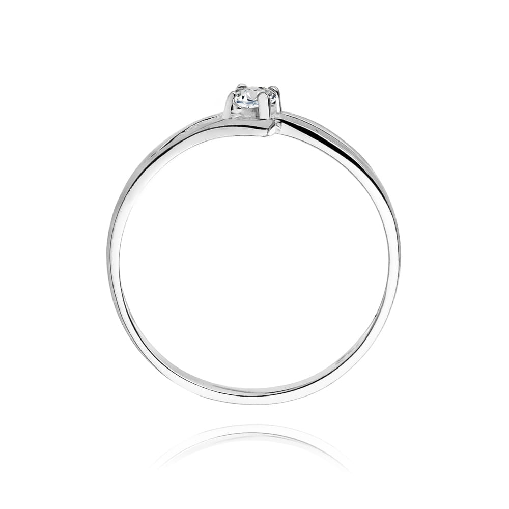Inel Aur 9K cu Diamant Natural 0.10 ct