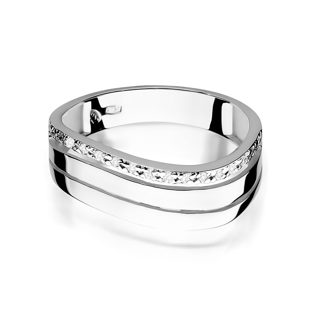 Inel Aur 9K cu Diamante Naturale 0.09 ct