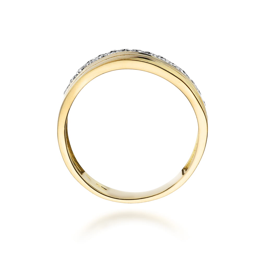 Inel Aur 9K cu Diamante Naturale 0.09 ct