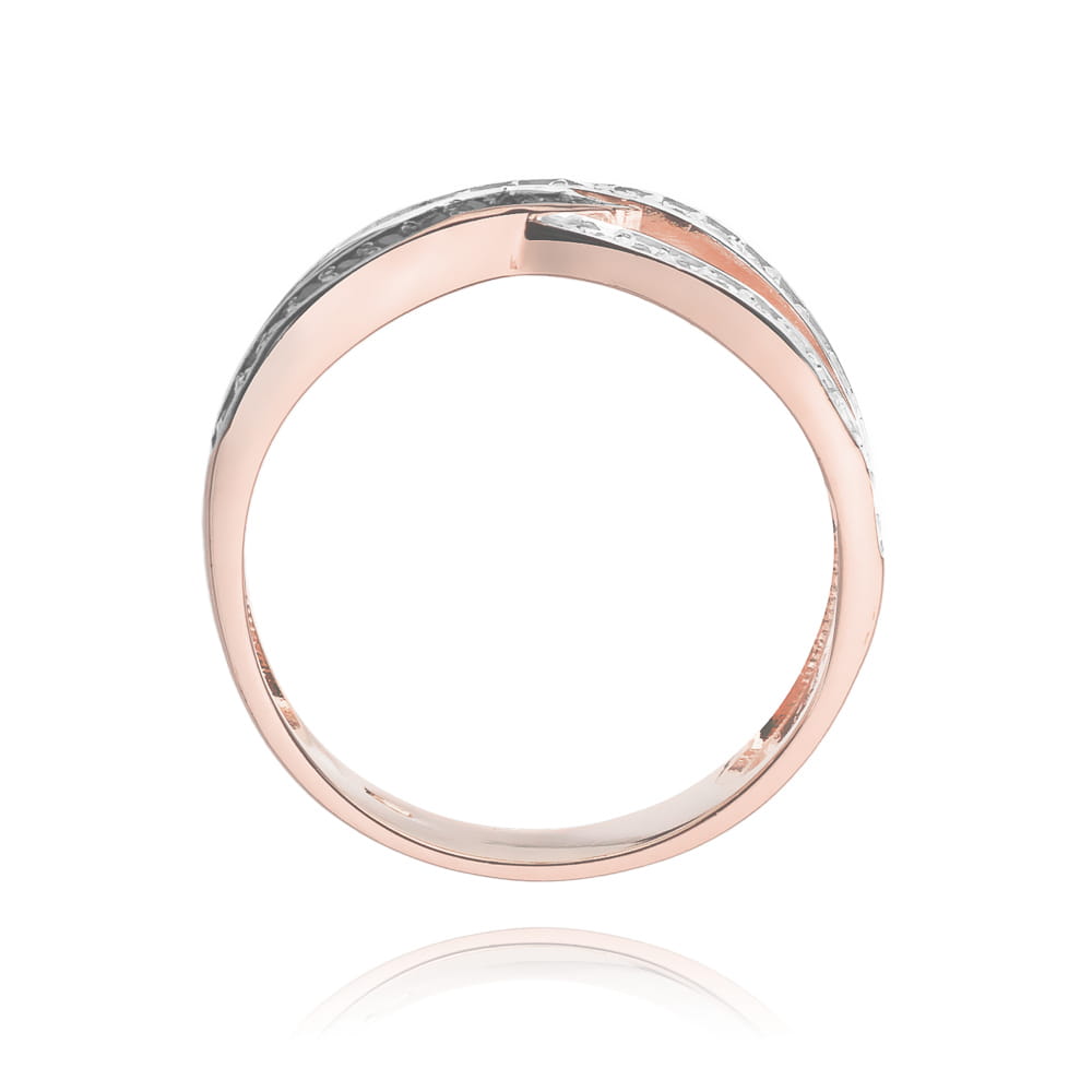 Inel Aur 14K cu Diamante Negre 0.27 ct