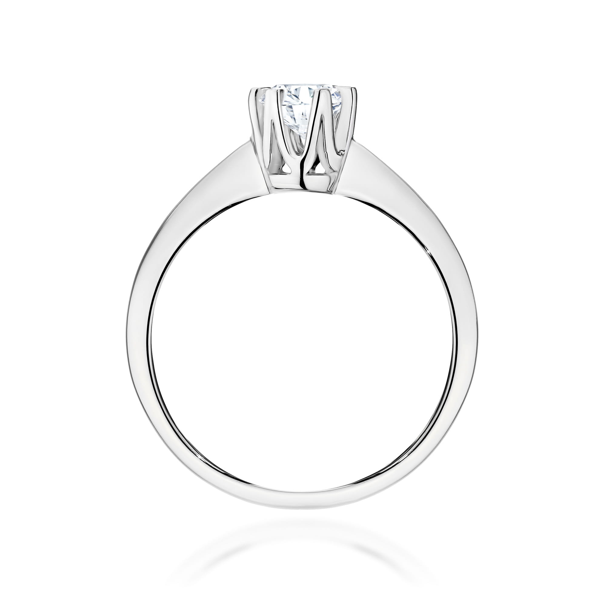 Inel Aur 14K cu Diamant de Laborator 0.70 ct - Alb