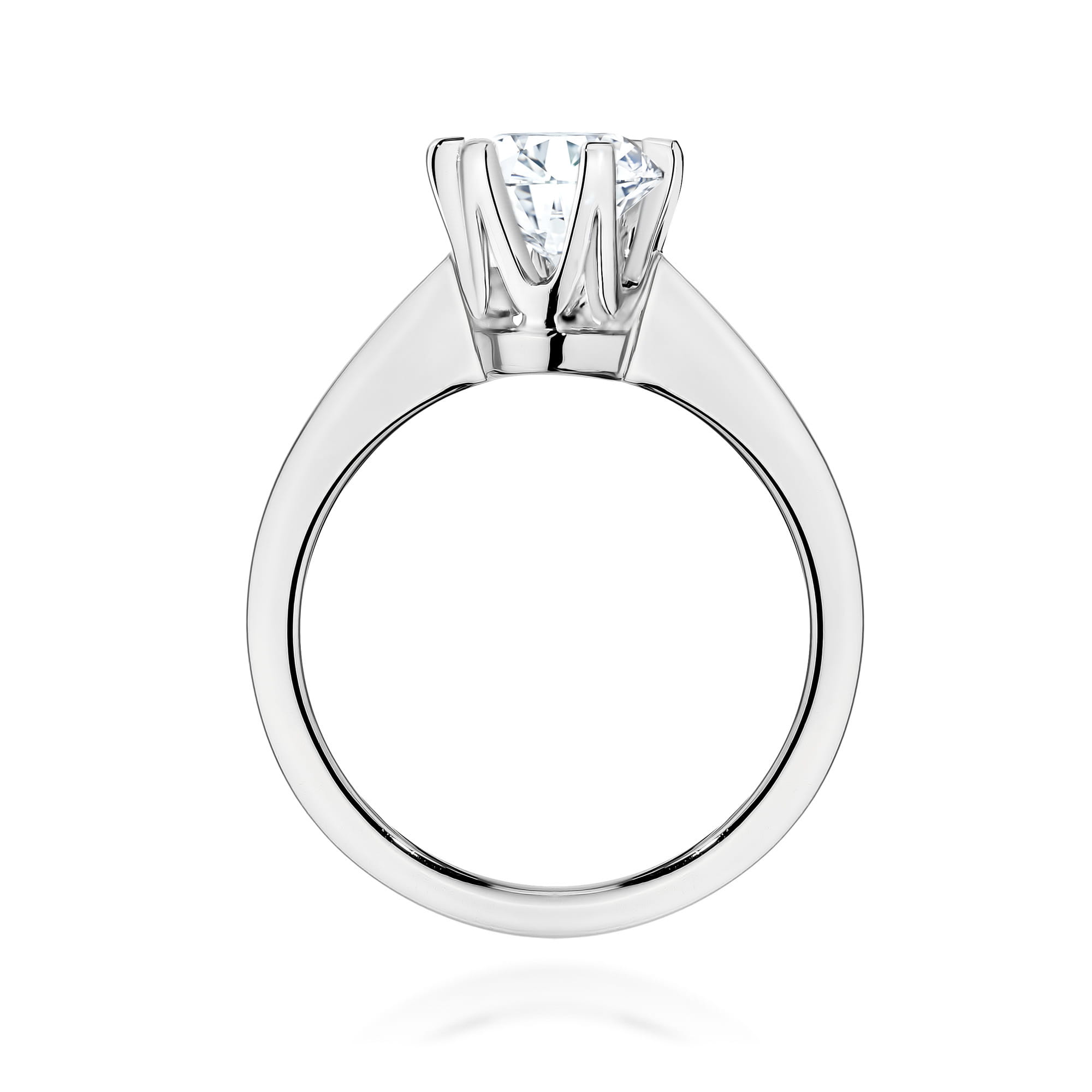 Inel Aur 14K cu Diamant de Laborator 1.00 ct - Alb