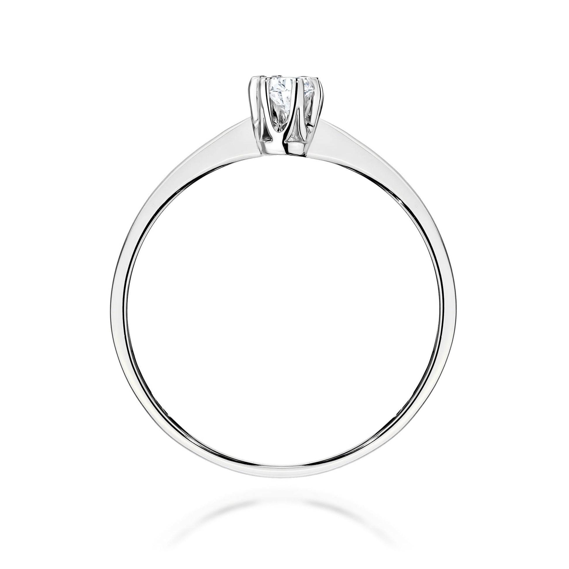 Inel Aur 9K cu Diamant Natural 0.10 ct