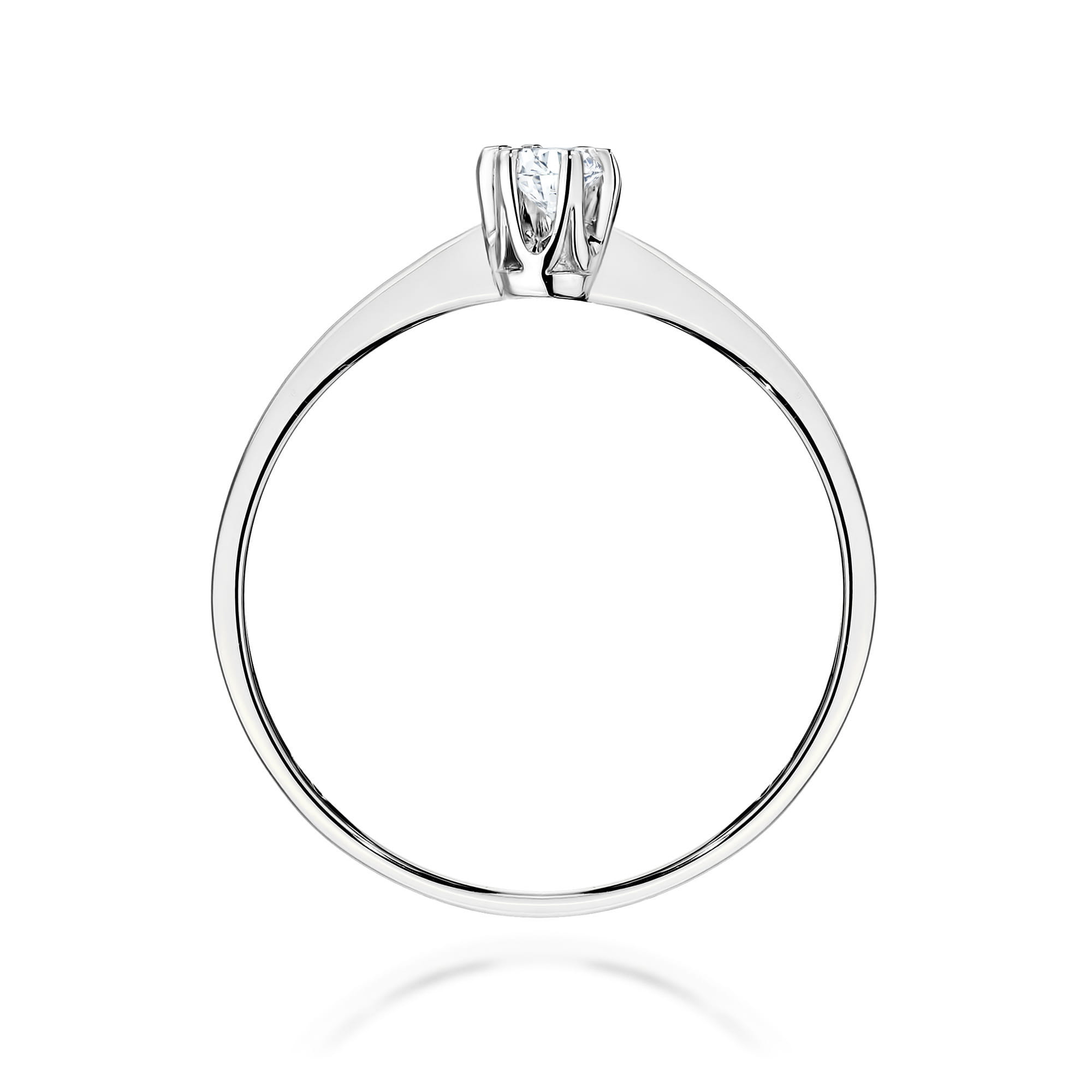 Inel Aur 9K cu Diamant Natural 0.10 ct