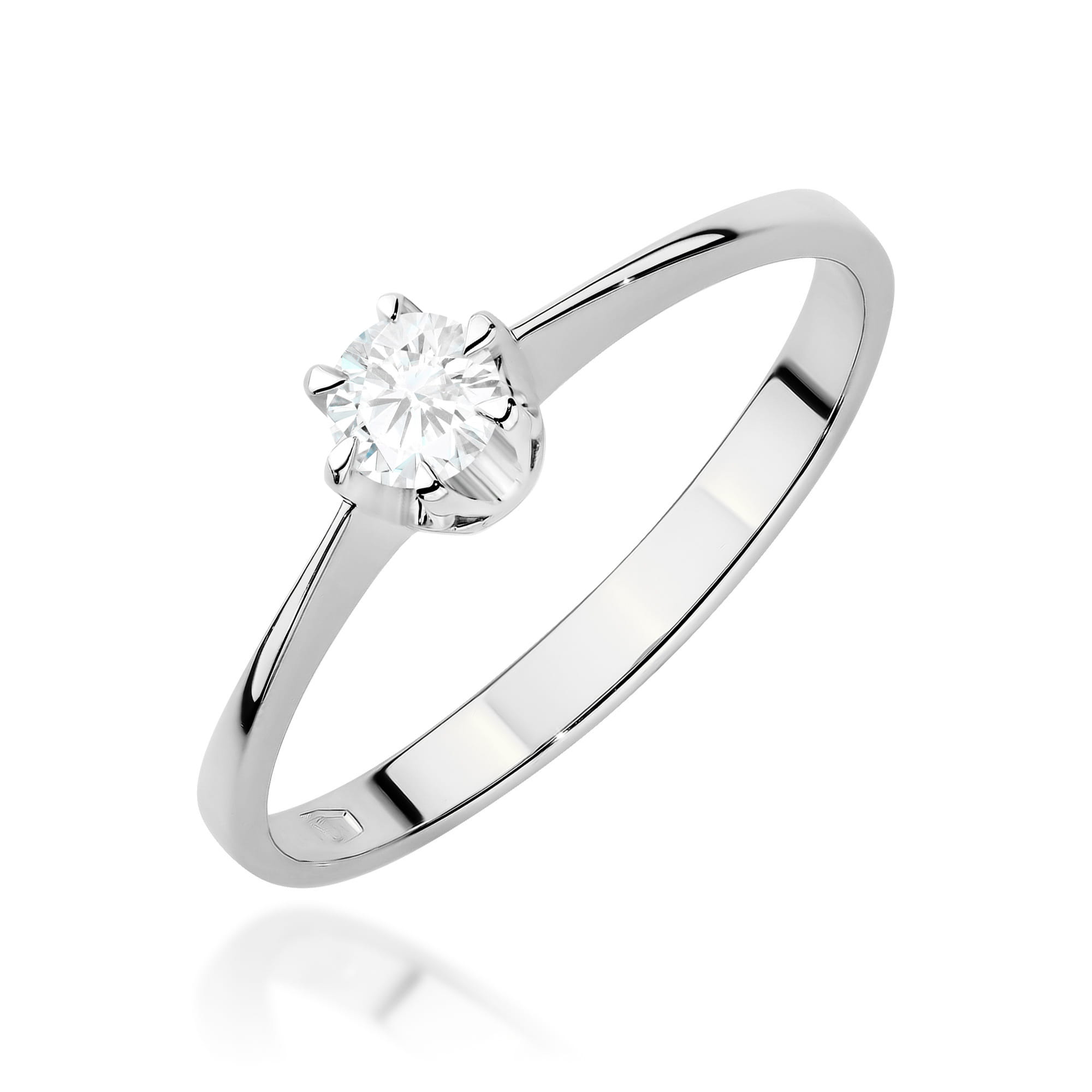 Inel Aur 9K cu Diamant Natural 0.20 ct