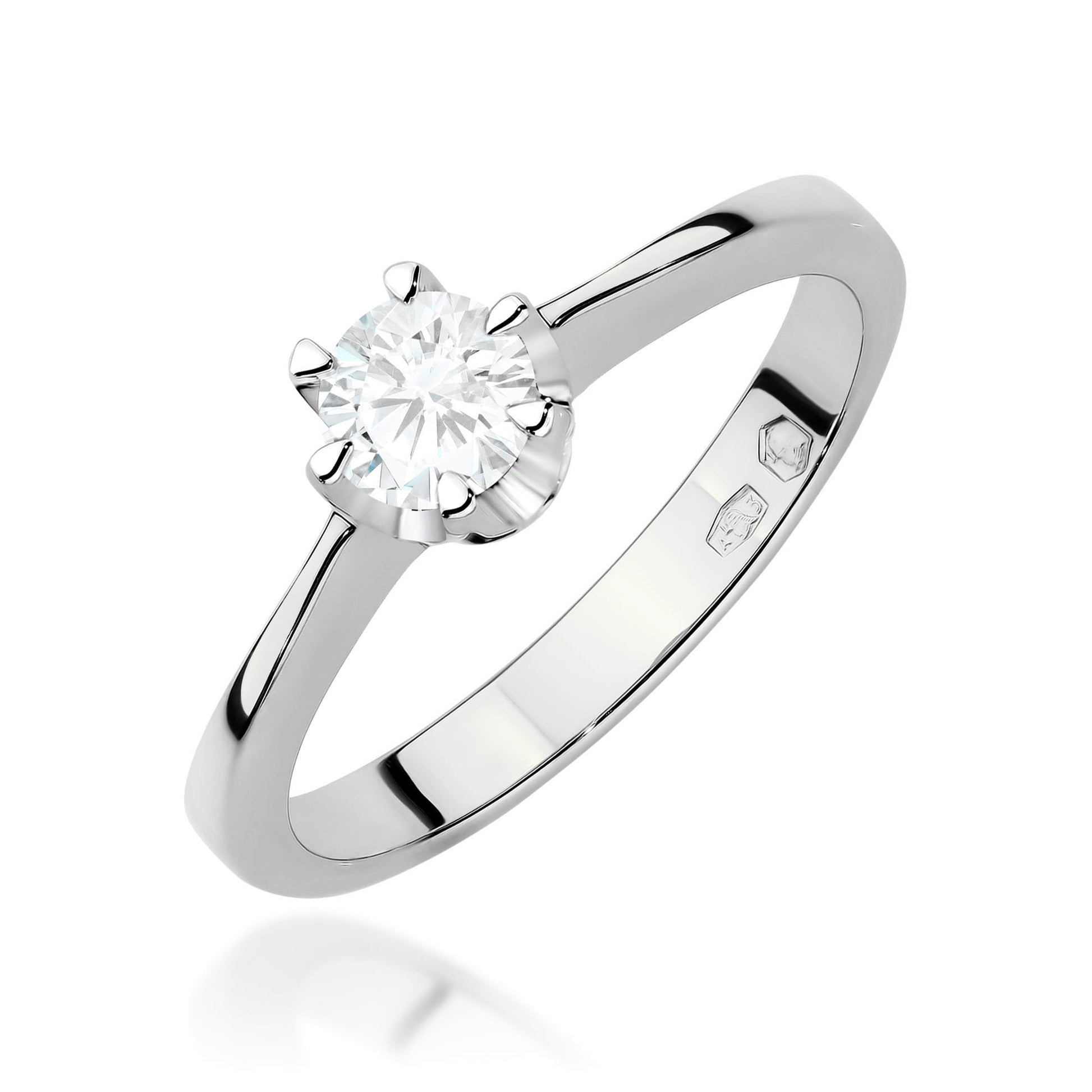Inel Aur 9K cu Diamant Natural 0.25 ct
