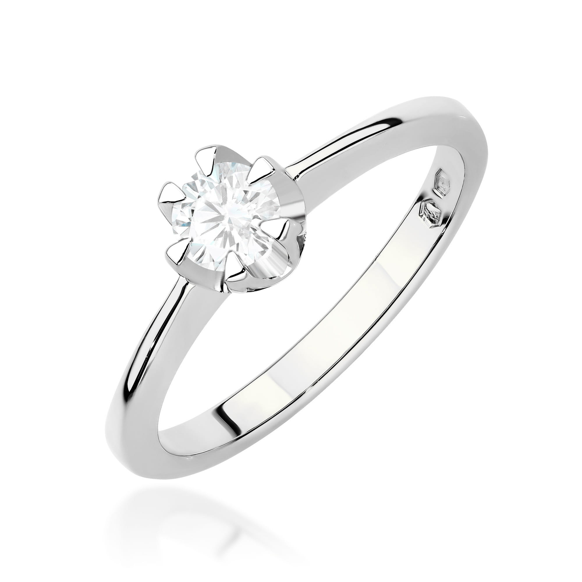 Inel Aur 9K cu Diamant Natural 0.40 ct