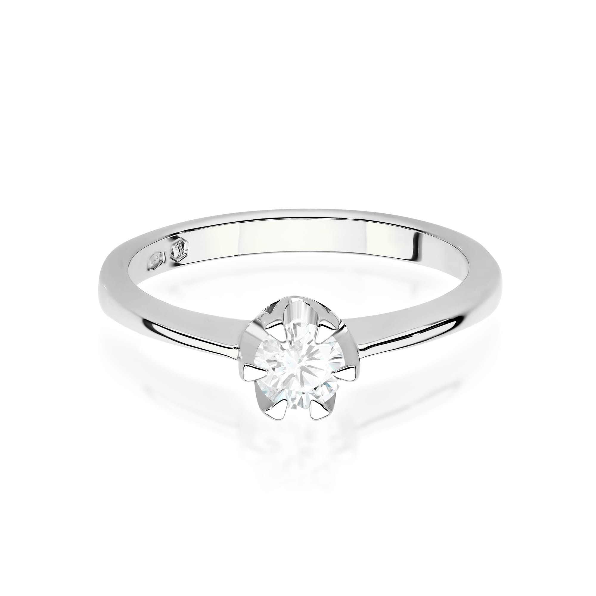 Inel Aur 9K cu Diamant Natural 0.40 ct