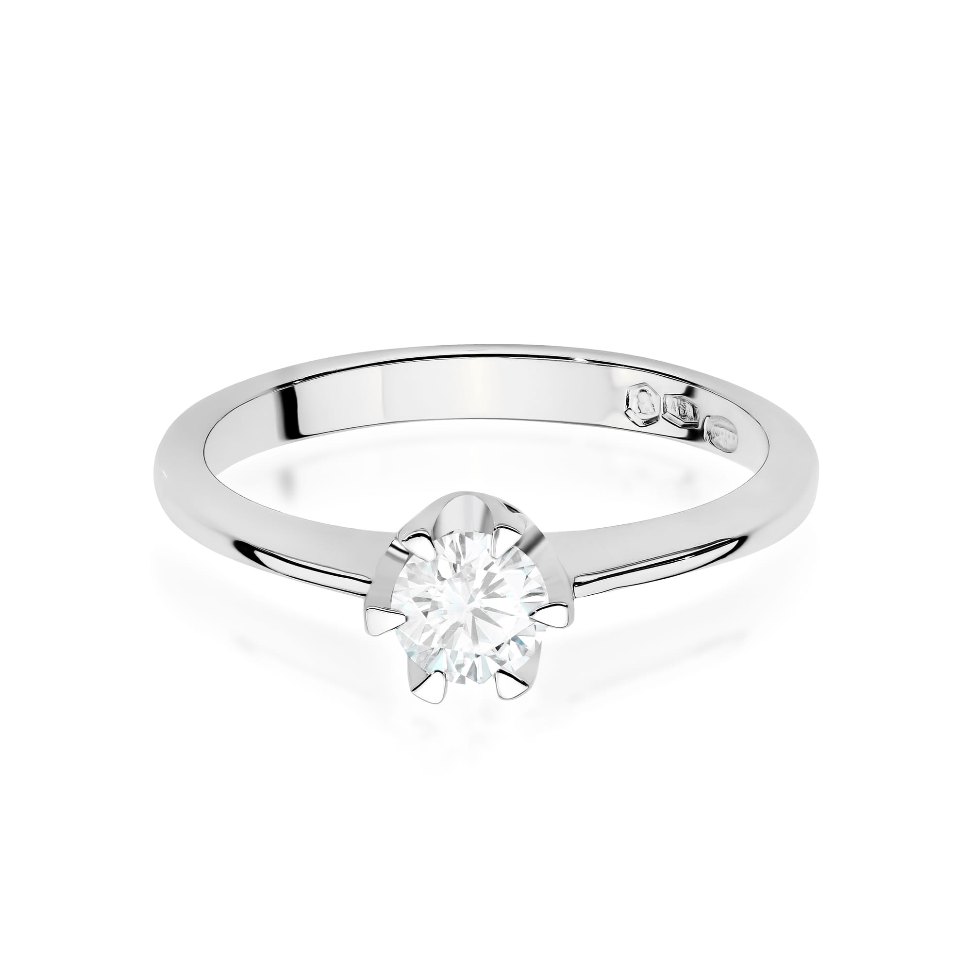 Inel Aur 9K cu Diamant Natural 0.50 ct