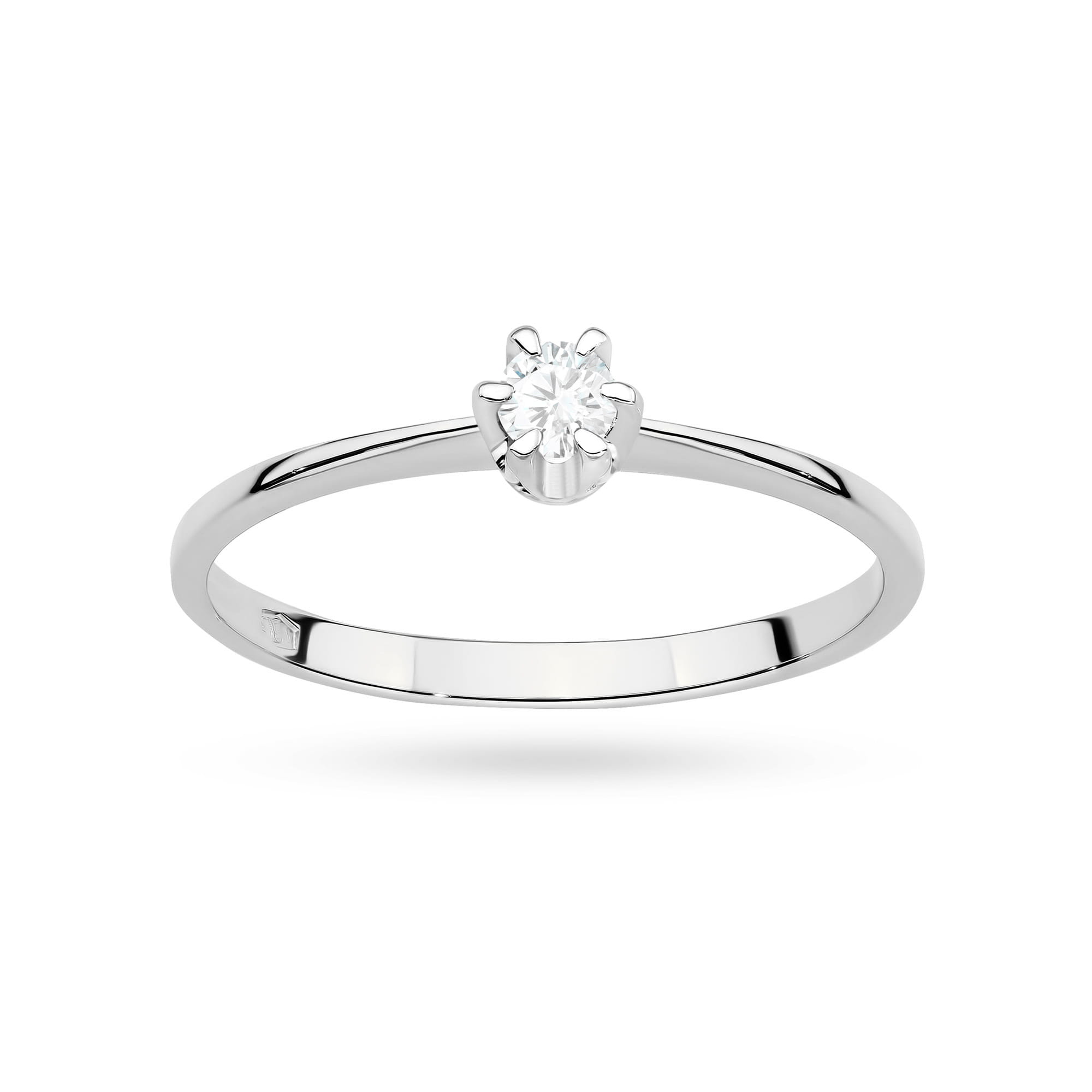 Inel Aur 9K cu Diamant de Laborator 0.10 ct