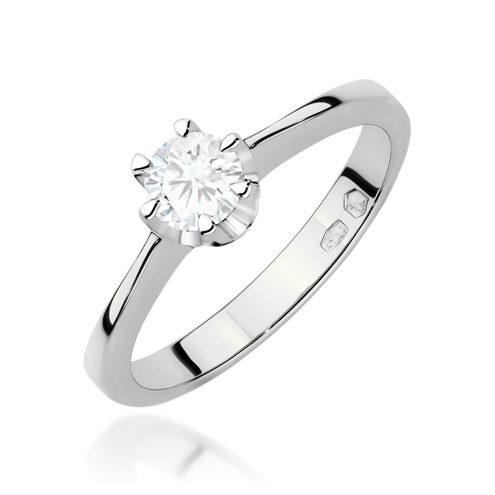 Inel Aur 9K cu Diamant de Laborator 0.25 ct