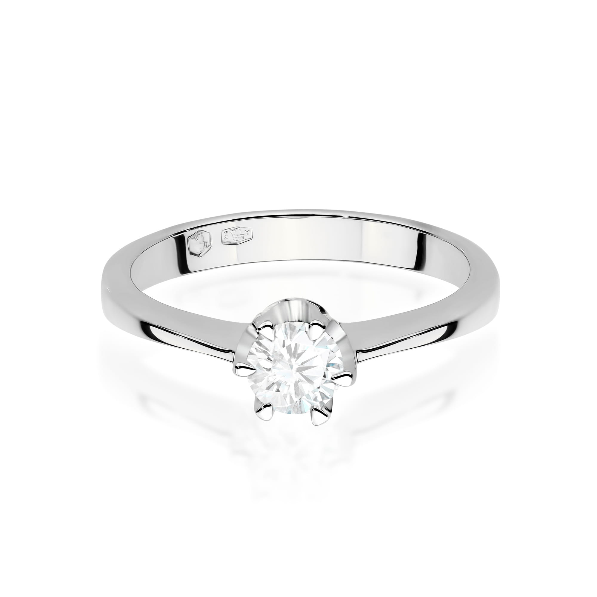 Inel Aur 9K cu Diamant de Laborator 0.25 ct