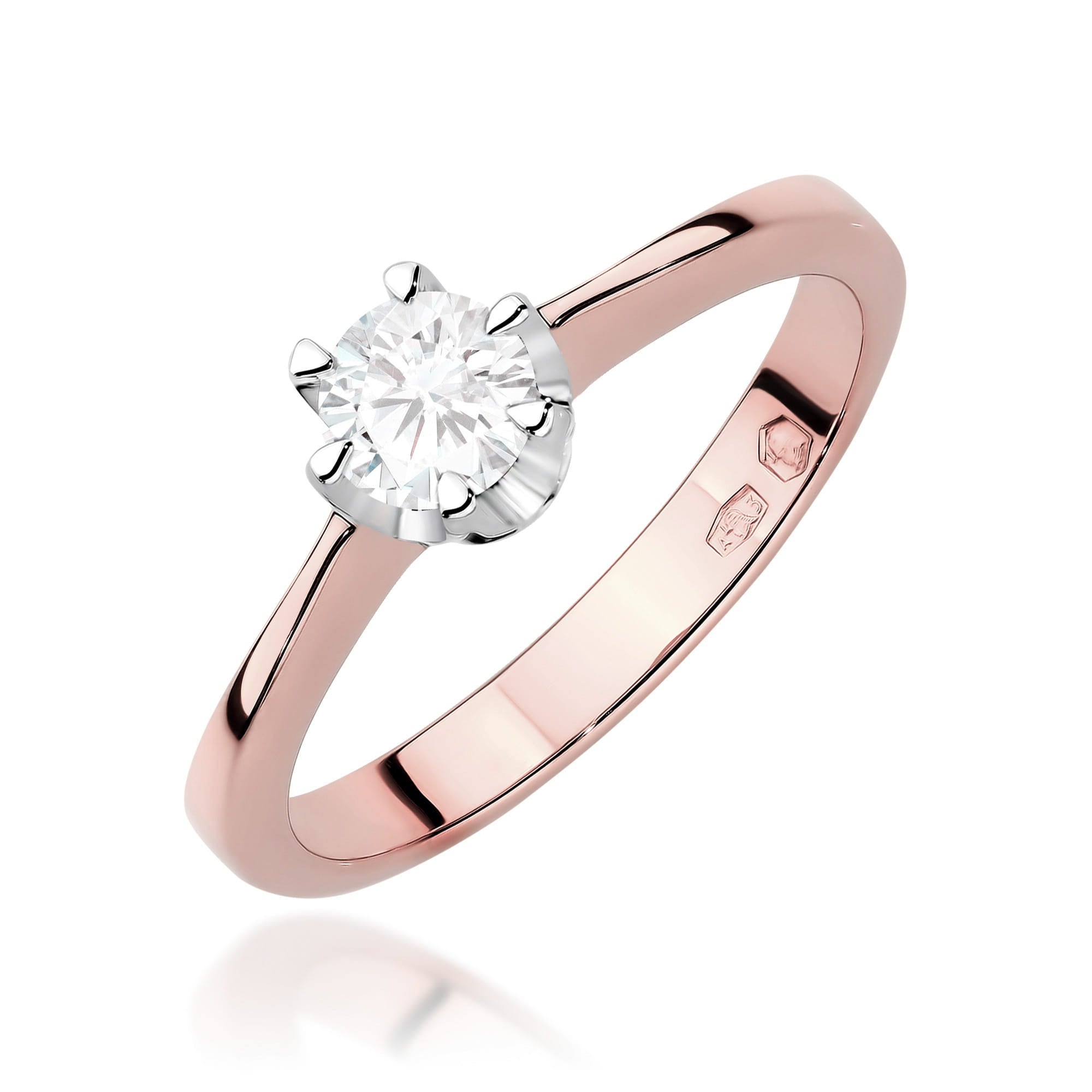 Inel Aur 14K cu Diamant Natural Natural 0.25 ct