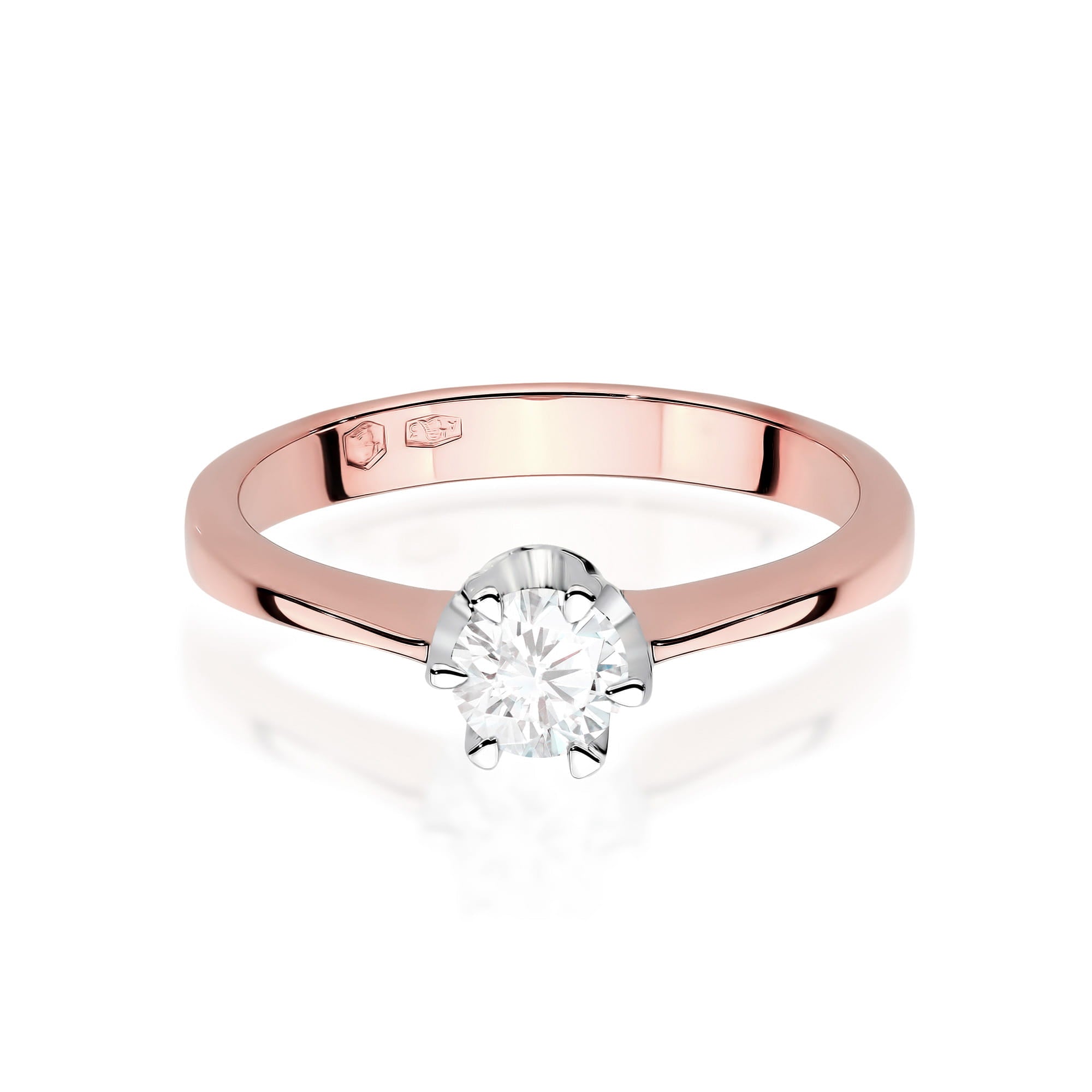 Inel Aur 14K cu Diamant Natural Natural 0.25 ct