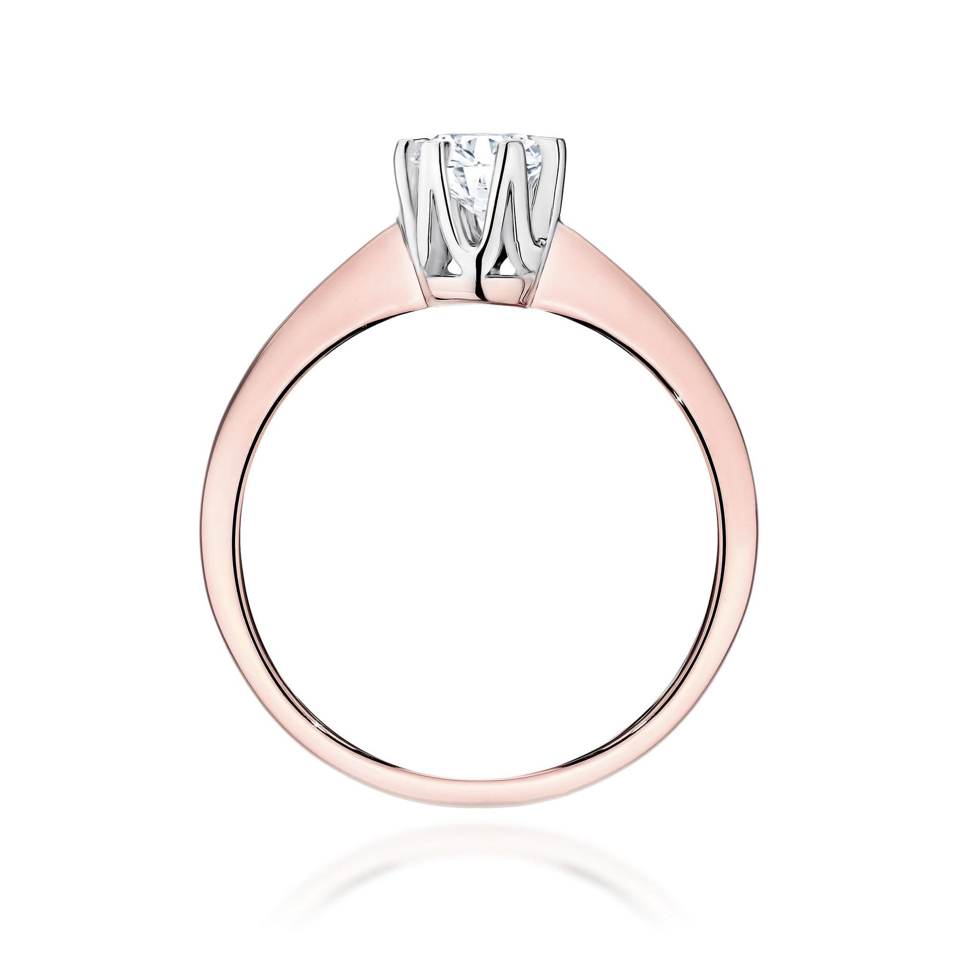 Inel Aur 14K cu Diamant de Laborator 0.70 ct - Roz