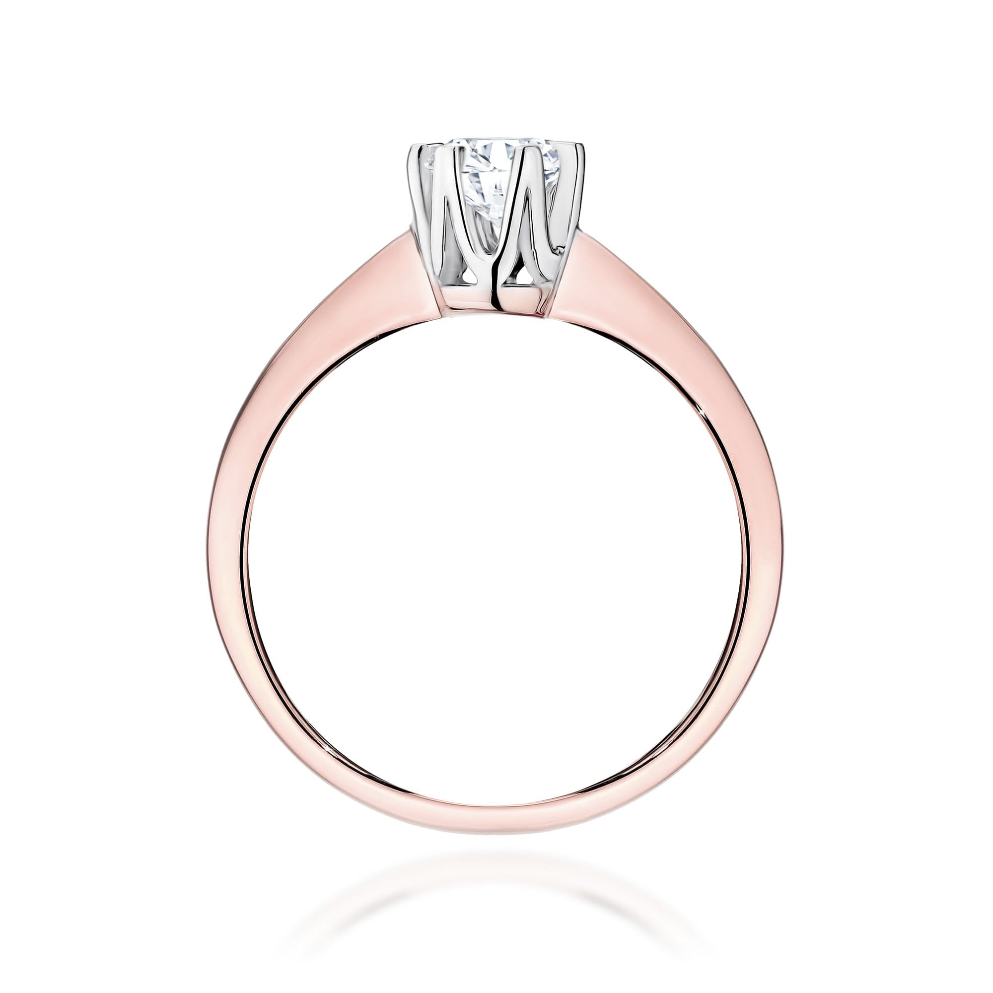 Inel Aur 14K cu Diamant de Laborator 0.70 ct - Roz
