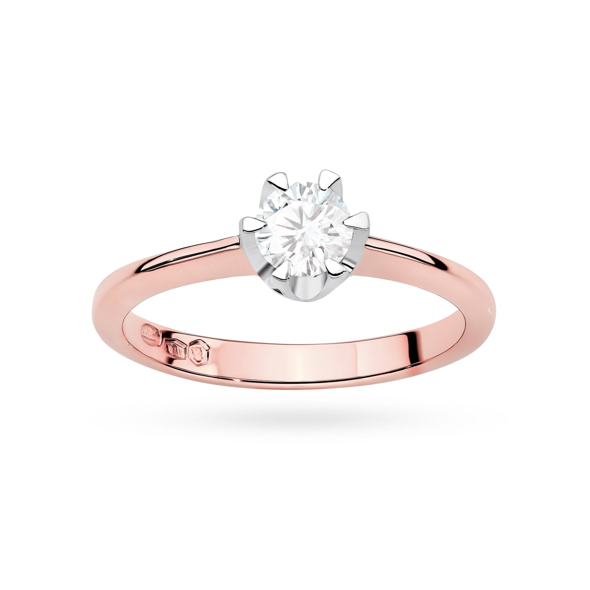 Inel Aur 14K cu Diamant de Laborator 0.70 ct - Roz